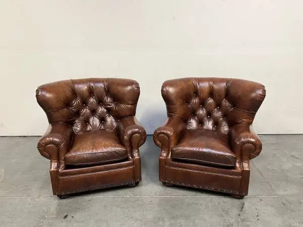 RH Leather Chairs