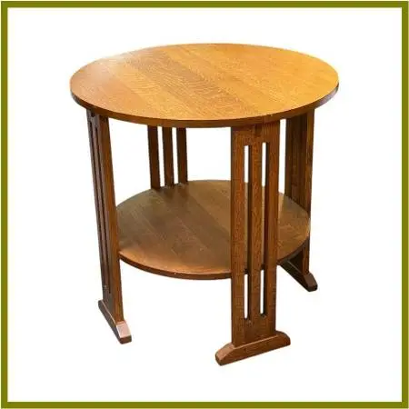 Stickley Mission Collection Round End Table. Estimated Price: $3,000