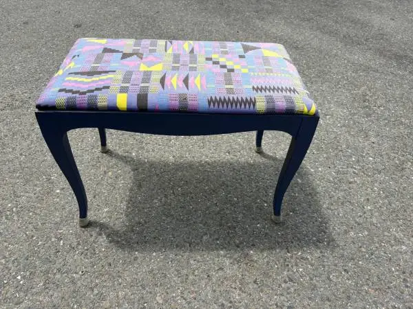 Retro Memphis Style Accent Bench