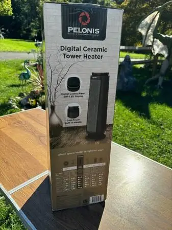Pelonis Digital ceramic Tower Heater-New in box