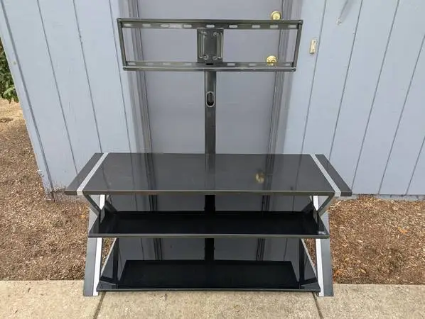 Whalen Xavier Three-In-One Flat Panel TV Stand