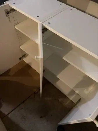 ikea cabinet with shelves