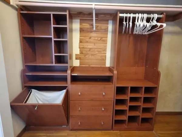 California Closets 3-Piece Organizer/ Shelf– Drawers, Hamper & Cubbies