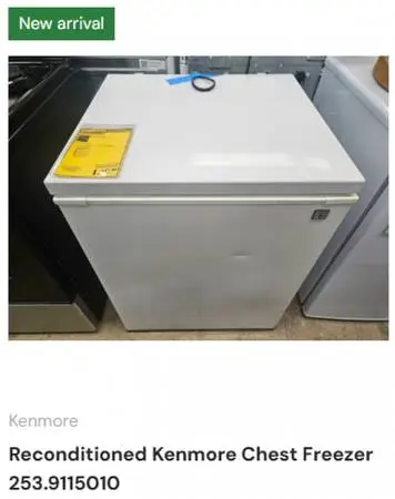 Reconditioned Kenmore Chest Freezer 253.9115010