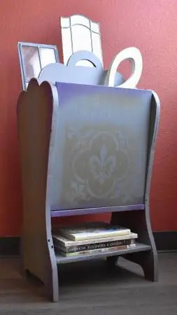 Wooden Magazine Book Holder Bohemian Style
