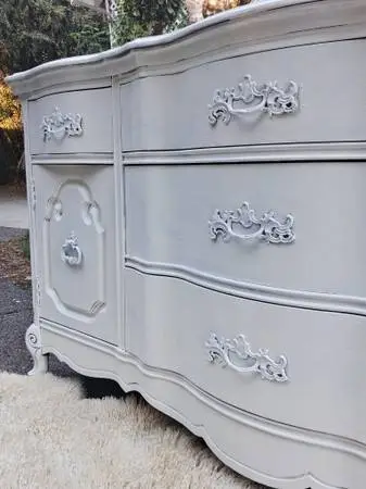 Vintage bassett wood dresser, credenza. Delivery
