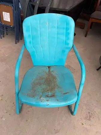 Antique Metal Patio Chair