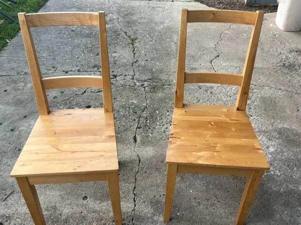 2 [TWO] IKEA Matching Wooden Chairs
