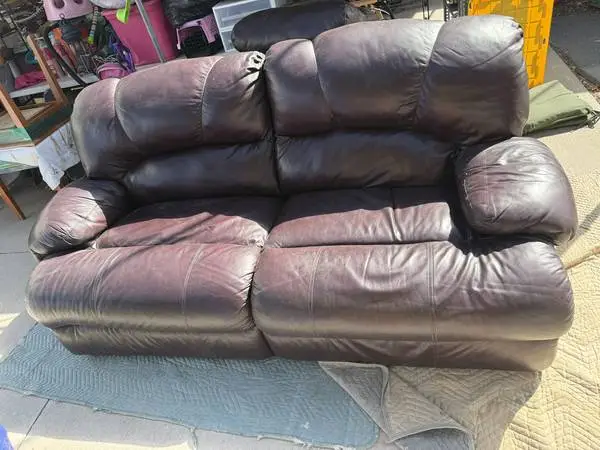 Leather couch