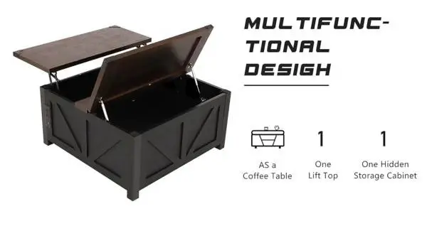 Multifunctional Coffee Table (BRAND NEW IN BOX)