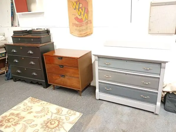 3 Refinished pieces like new furniture