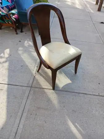Side Chair Empire Gondola Biedermeier Style Mahogany