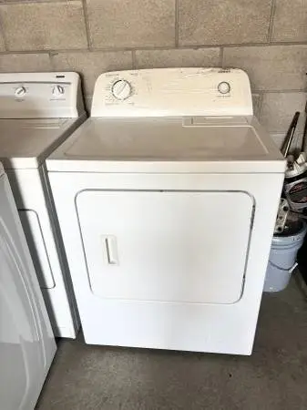Great Admiral Electric Dryer Still Has Plastic Cover Front Panel