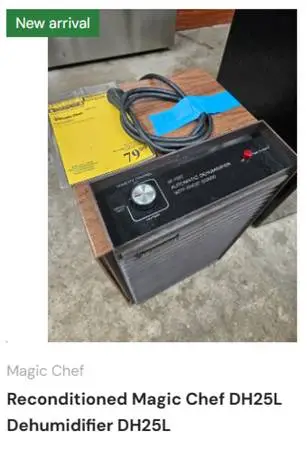 Reconditioned Magic Chef DH25L Dehumidifier DH25L