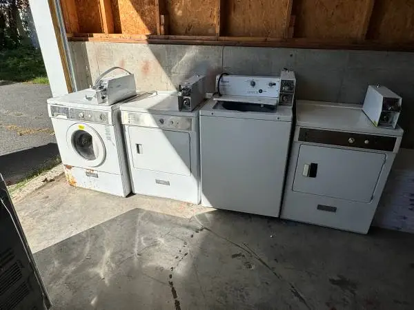Coin op washers and dryers