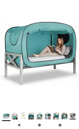 Twin bed pop up tent