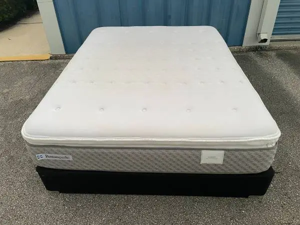 Queen Size Posturepedic Mattress & Box Springs - Used good/fair - Set