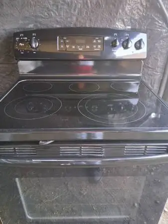 Electric 5 burner stove, oven