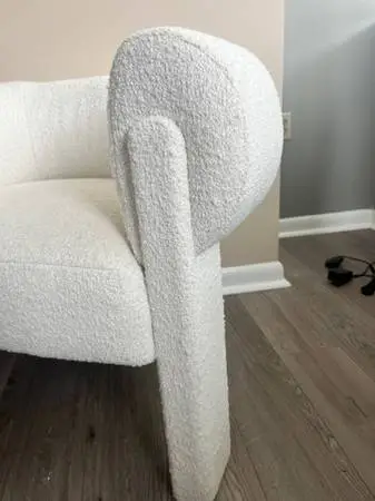 Cream colored chair - HARDLY USED