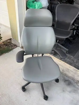 Humanscale freedom office chair with headrest