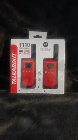 16 mile Motorola walkie talkies great for distance nature hiking camping or an e