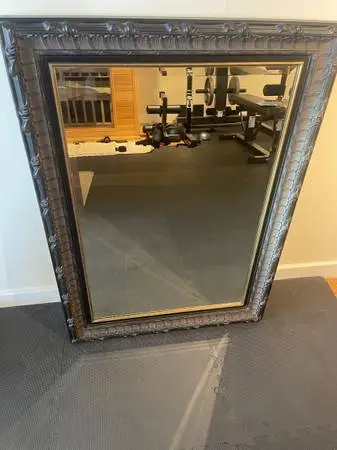High-Quality 32 x 44 Ornate Beveled Wall Mirror - Heavy Frame - $175
