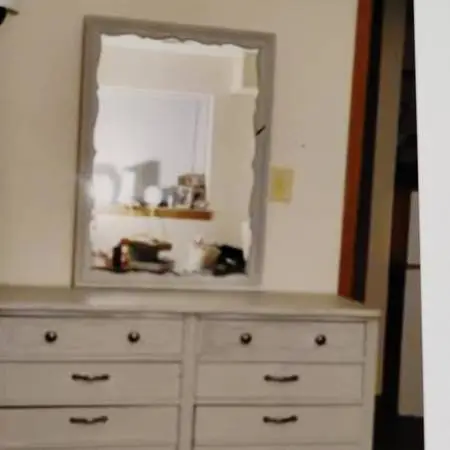 Antique dresser with large mirror
