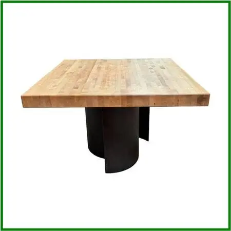Industrial Butcher Block Counter Dining Table Island