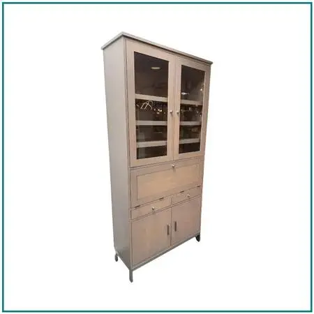Room & Board Linear Collection Bespoke Cabinet With Secretary