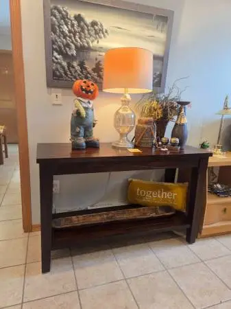 Dark Wood Sofa Table