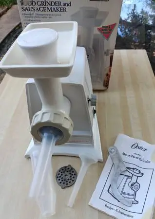 Oster 4726 Heavy Duty Food Grinder & Sausage Maker Complete