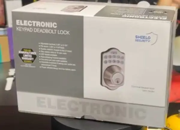 Key pad with code to lock your doors
