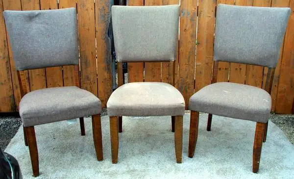 DINING ROOM CHAIRS Set Of 3 Kitchen Chair Brown Ashley Furniture Seats