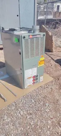 UPFLOW GAS FURNACE, WHIRPOOL DISHWASHER AND OVER THE RANGE MICROWAVE