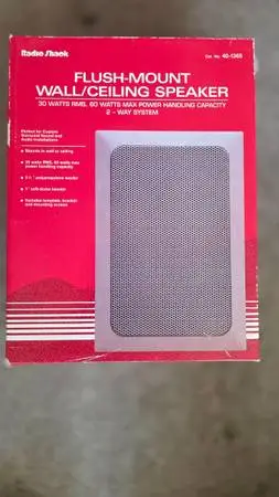 Brand New Factory Sealed Radio Shaek 5 sets Wall Speakers #40-1365