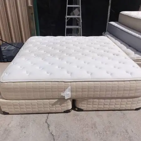 King pillowtop mattress and box spring