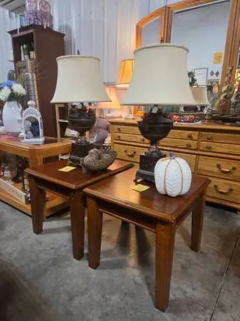 Wood End Table