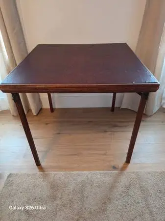 Leg-O-Matic Folding Card Table Vintage