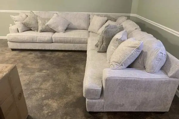 Beautiful Cream Rawcliffe 3-Piece Sectional Delivery Avail