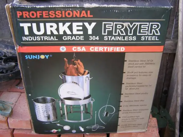 Sun Joy All Stainless-Steel Turkey Fryer