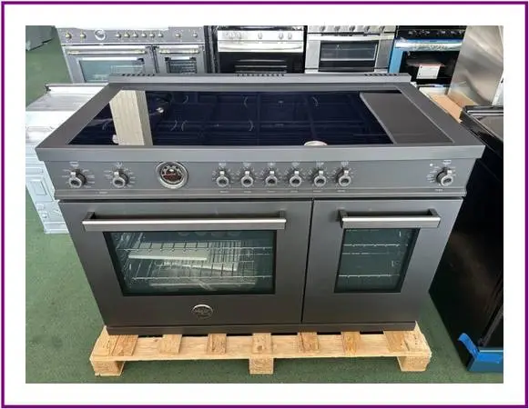 Bertazzoni Professional Series 48 In. Induction Range- Black Carbonio