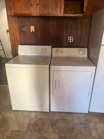 Washer and electric dryer