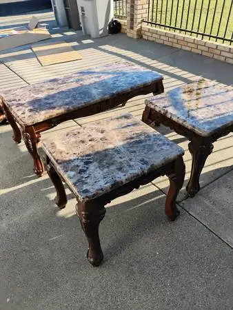 3PC COFFEE TABLE SET USED