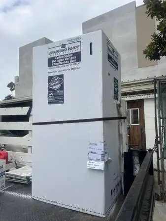 NEW IN BOX BRadford white 75 Gallon water heater never opened