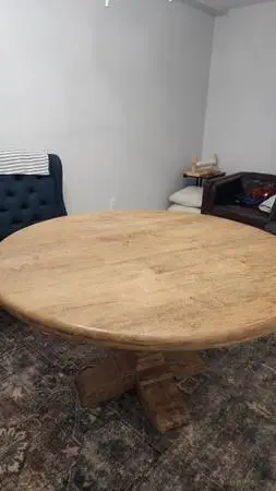 Mango wood solid dining table