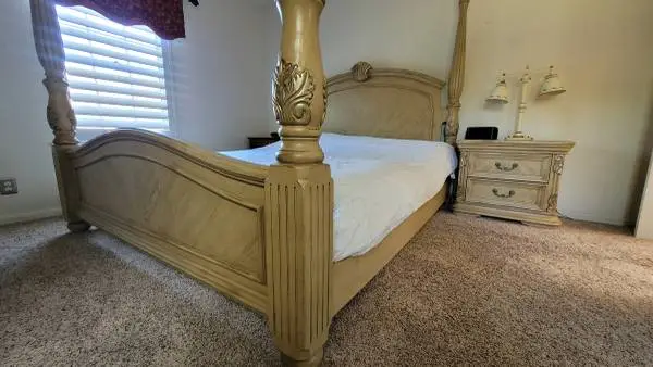 King Head Board, Foot Board, Night Stand