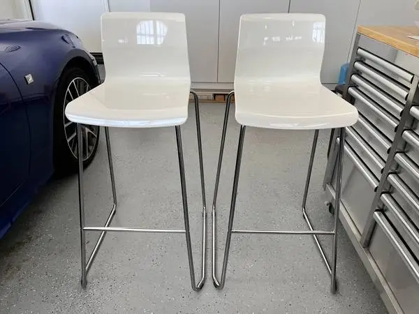 Set of 2, IKEA GLENN Bar Stools Chairs, 30 Seat Height Version