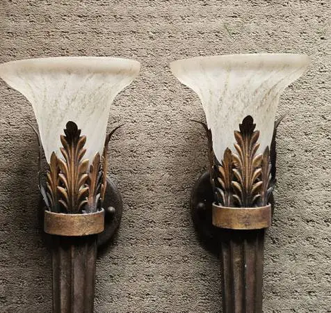 Fine Arts Co Midsummer Nights Dream Tall Wall Sconces Pair