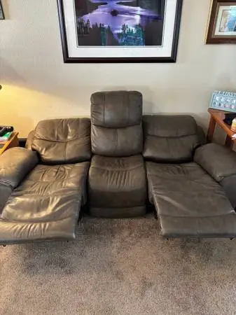 Top Grain Leather Sofa recliner and Chair
