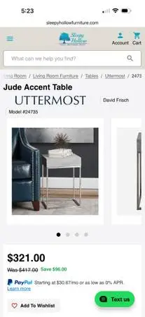 Concrete accent tables